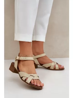Damensandalen ZAZOO 40372 BEIGE