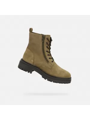 Damen-Stiefeletten GEOX IRIDEA G004093 KHAKI