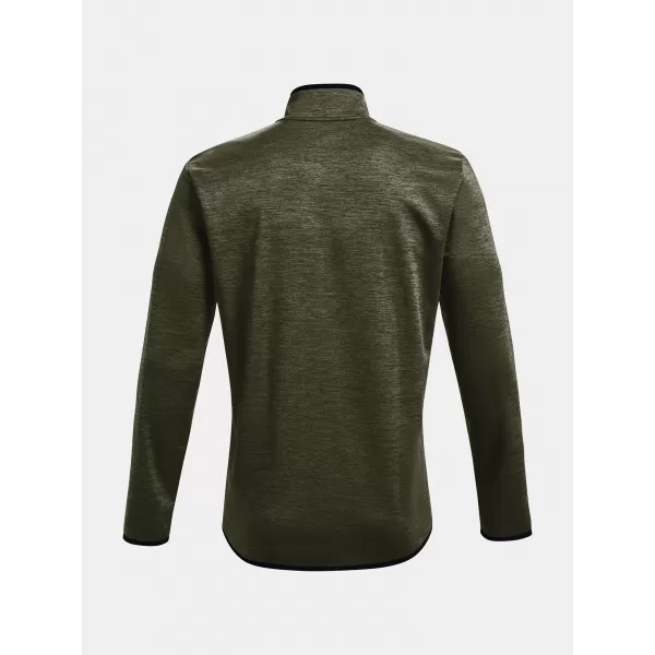  Herren-Sweatshirt UNDER ARMOUR UA ARMOUR FLEECE 1/2 ZIP GRÜN 