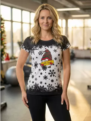 Premium-Weihnachts-T-Shirt für Damen ALTISPORT VOJ/ALWVN2TR06 ELF