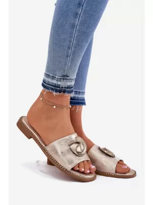 Damensandalen S.BARSKI KV51-007 HELLES GOLD
