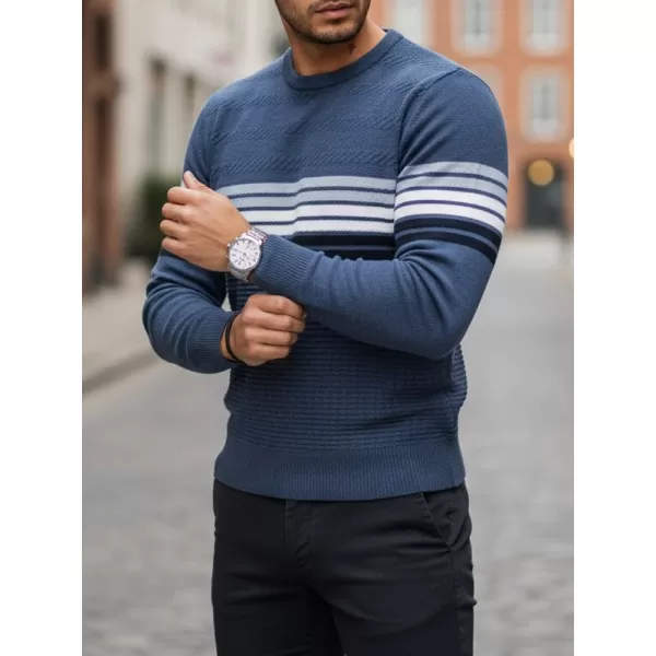 Herrenpullover DSTREET WX2325 BLAU 