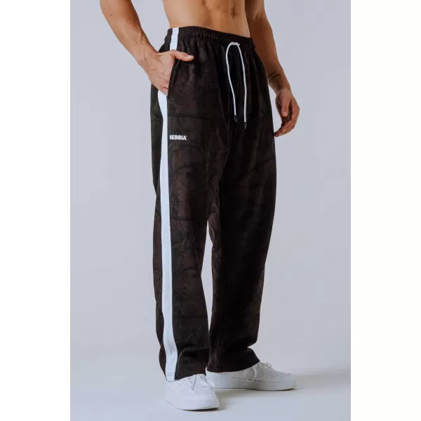  Jogginghose mit entspannter Passform POWER 904 DARK BROWN CAMO Nebbia 