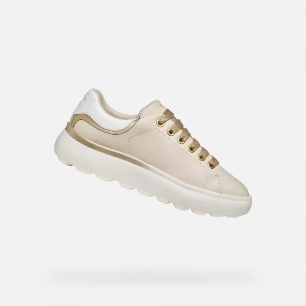  Damen-Sneaker GEOX SPHERICA EC4.1 G013146 CREMIG 