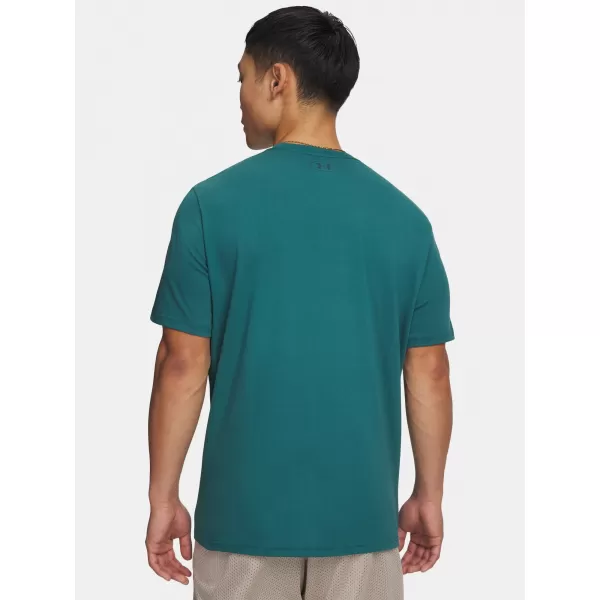 Herren-T-Shirt UNDER ARMOUR TEAM ISSUE WORDMARK SS 1329582-338 GRÜN 