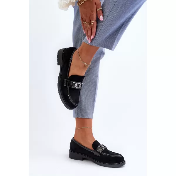  Damenmokassins S.BARSKI HY350A SCHWARZ 