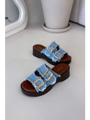 Damenhausschuhe BOTO RENELISSE 41325 HELLBLAU