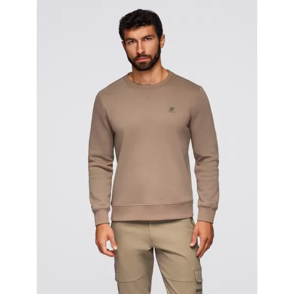 Herren-Sweatshirt OMBRE OM-SSNZ-0243 HELLBRAUN 