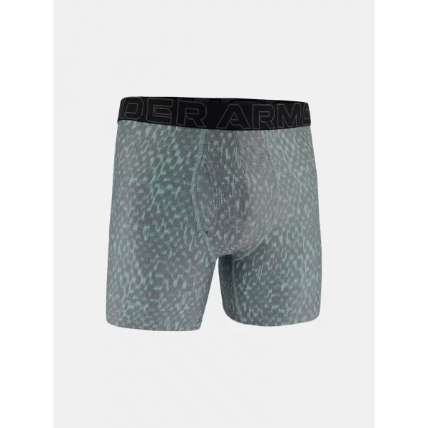  Herren-Boxershorts UNDER ARMOUR UA PERFORMANCE TECH - PRINT 6IN - 1PK 1383875-477 BLAU 