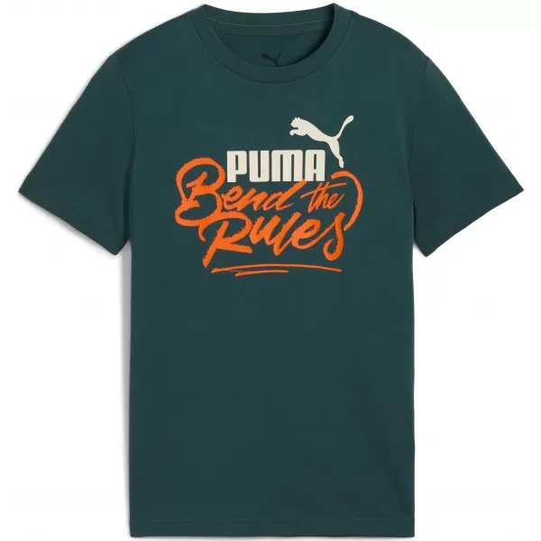  Kinder-T-Shirt PUMA MID90S GRAPHIC TEE III 688472-75 GRÜNES GELÄNDE 