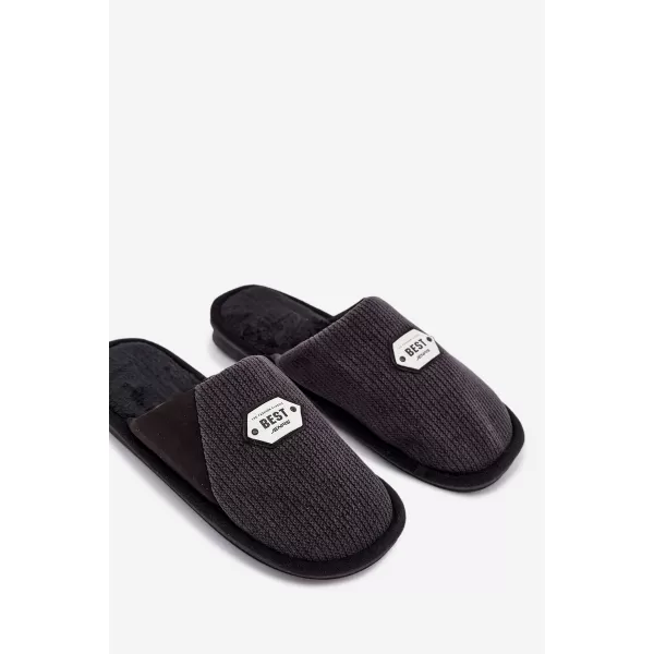 Herrenhausschuhe BOTO PRESINE 40744 SCHWARZ 