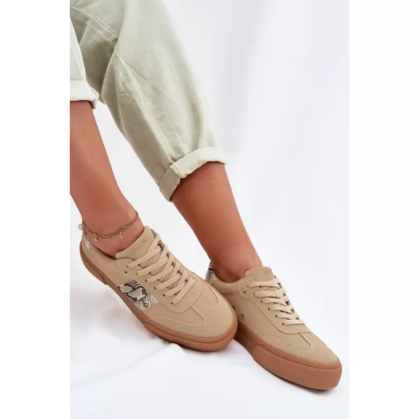  Damen-Sneaker BIG STAR TT274298 BEIGE Big Star Shoes 