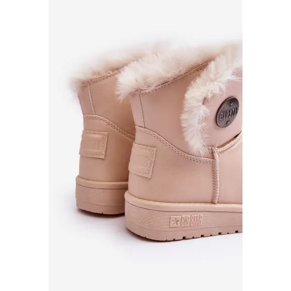  Kinder-Winterschuhe BIG STAR MM374084 BEIGE Big Star Shoes 