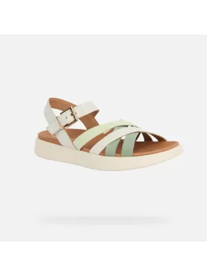 Damensandalen GEOX XAND 2S G012749 CREMIG