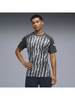 Funktions-T-Shirt für Herren PUMA INDIVIDUALLIGA GRAPH JERSEY 660578_02 MINERAL KOBALT/DAMPFGRAU