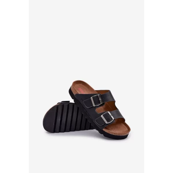  Herrenhausschuhe BIG STAR NN174531 SCHWARZ Big Star Shoes 