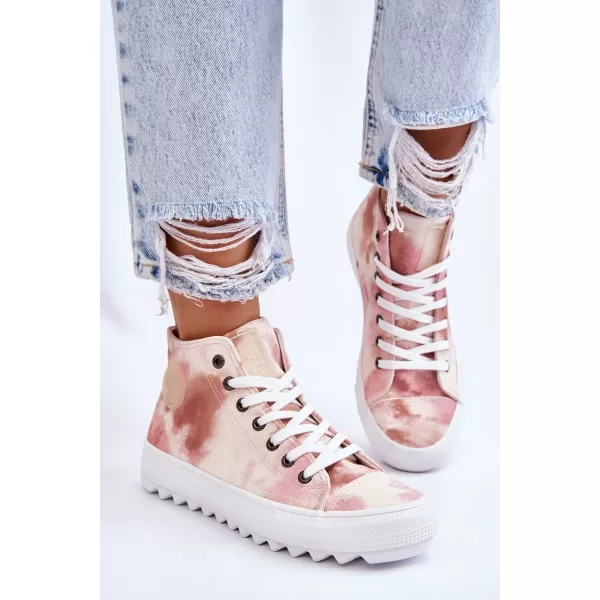  Damen-Sneaker BIG STAR LL274048 BEIGE/NUDE Big Star Shoes 
