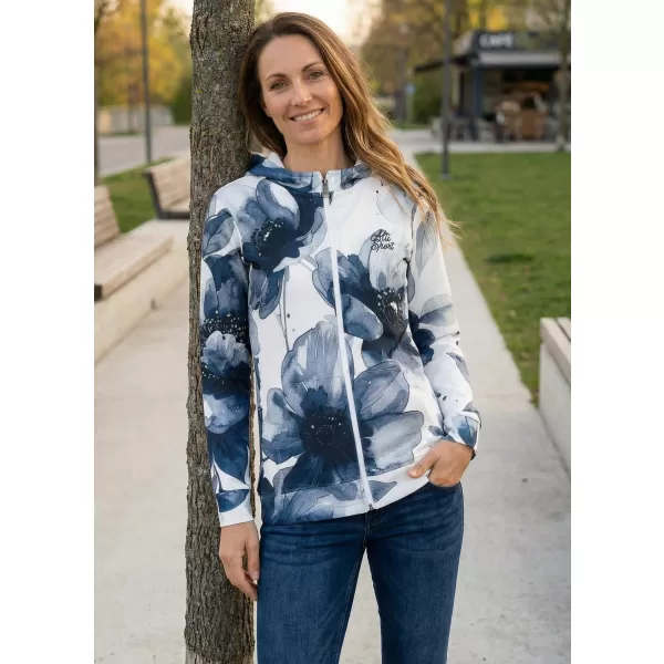  Hochwertiges Damen-Sweatshirt mit Reißverschluss ALTISPORT VOJ/ALW127MI02 SCHWARZ UND WEIß 