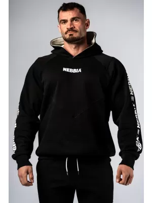 Kapuzenpullover HERO 300 BLACK Nebbia