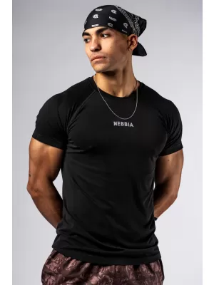 Nahtloses T-Shirt mit kurzen Ärmeln POWER 900 BLACK Nebbia