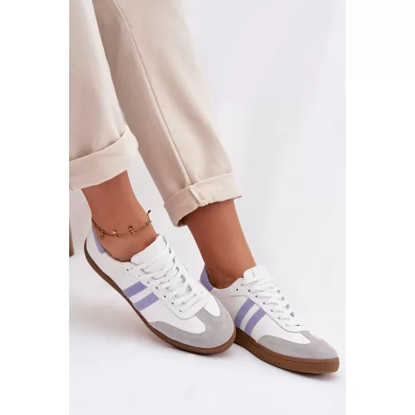  Damen-Sneaker ZAZOO N1068 WEIß/BLAUVIOLETT 