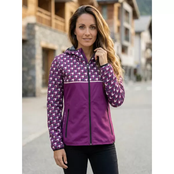 Premium-Softshelljacke für Damen ALTISPORT VOJ/ALW048JACK01 LILA 