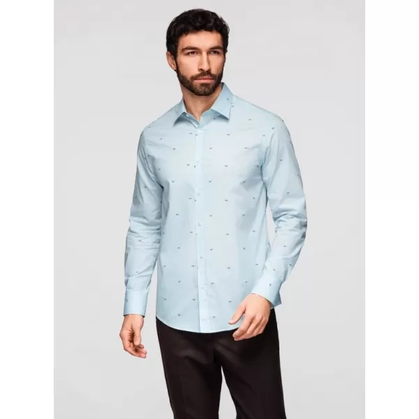 Herrenhemd OMBRE K696 WEIß 