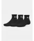 Socken UNDER ARMOUR PERFORMANCE COTTON 3P QTR 6009686-008 SCHWARZ