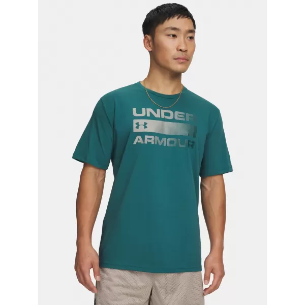  Herren-T-Shirt UNDER ARMOUR TEAM ISSUE WORDMARK SS 1329582-338 GRÜN 