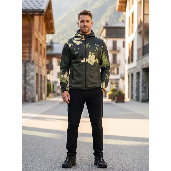  Premium-Softshelljacke für Herren ALTISPORT VOJ/ALM125JACK01 MASKE/GRN 