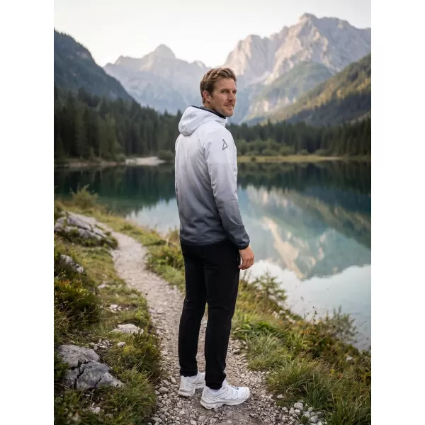  Premium-Softshelljacke für Herren ALTISPORT VOJ/ALM126JACK01 SCHWARZ UND WEIß 