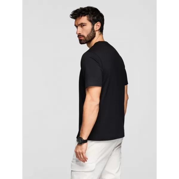  Herren-T-Shirt OMBRE OM-TSPT-0261 SCHWARZ 