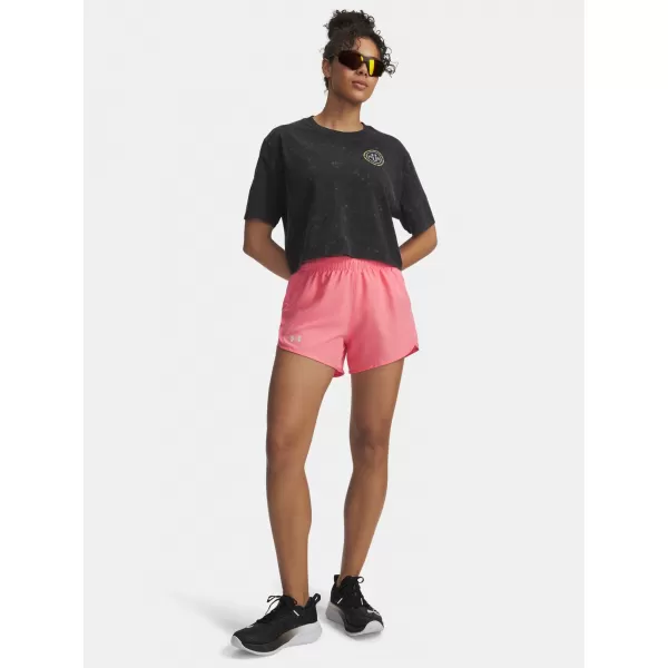  Damen-Shorts UNDER ARMOUR UA FLY BY 3'' SHORTS 1382438-602 ROSA 