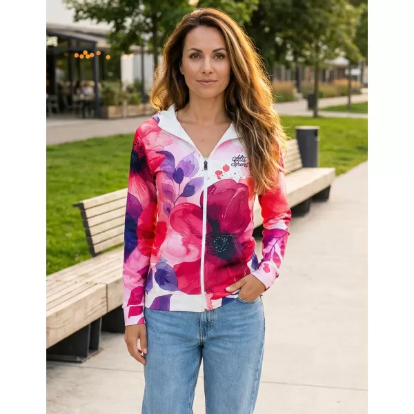  Hochwertiges Damen-Sweatshirt mit Reißverschluss ALTISPORT VOJ/ALW127MI02 ROSA 