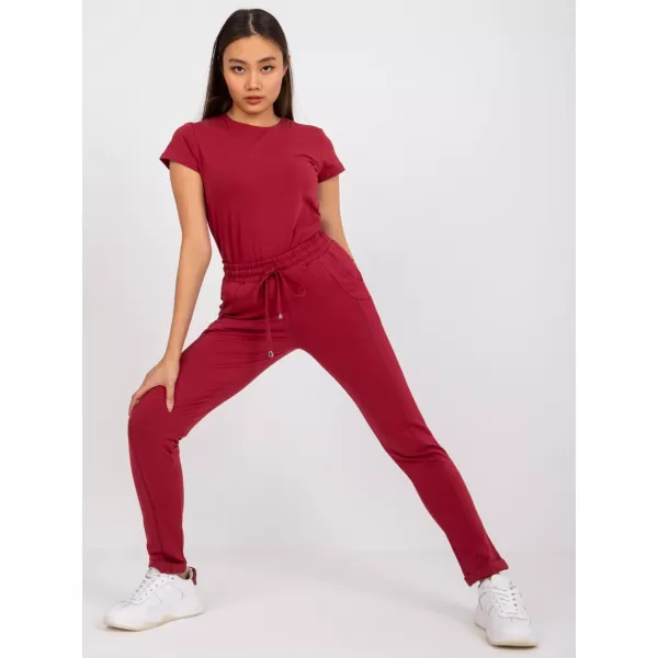  Damen-Jogginghose BASIC FEEL GOOD RV-DR-3589.06X BURGUND 