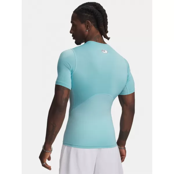  Herren-T-Shirt UNDER ARMOUR HG ARMOUR COMP SS 1361518-425 BLAU 