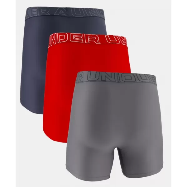  Herrenshorts UNDER ARMOUR PERFORMANCE TECH-SOLID 6IN-3PK 1383878-044 GREY 