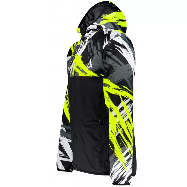  Premium-Softshelljacke für Herren ALTISPORT VOJ/ALM039JACK01 SCHWARZ UND GELB 