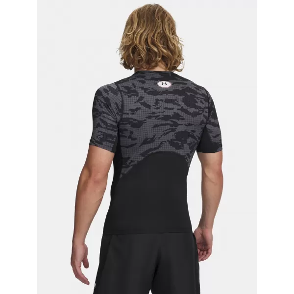  Herren-T-Shirt UNDER ARMOUR HG PRINTED SS 6009657-001 SCHWARZ 