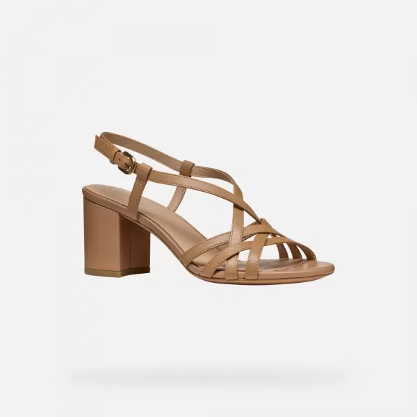  Damensandalen GEOX VIRNILISA 65 S G000930 HELLBRAUN 