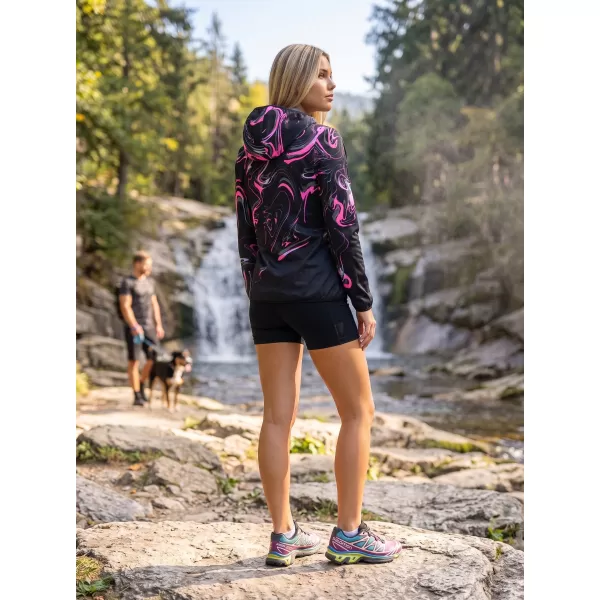  Premium-Softshelljacke für Damen ALTISPORT VOJ/ALW064JACK01 SCHWARZ ROSA 