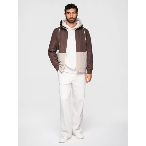  Herrenjacke OMBRE OM-JANP-0242 BRAUN UND BEIGE 