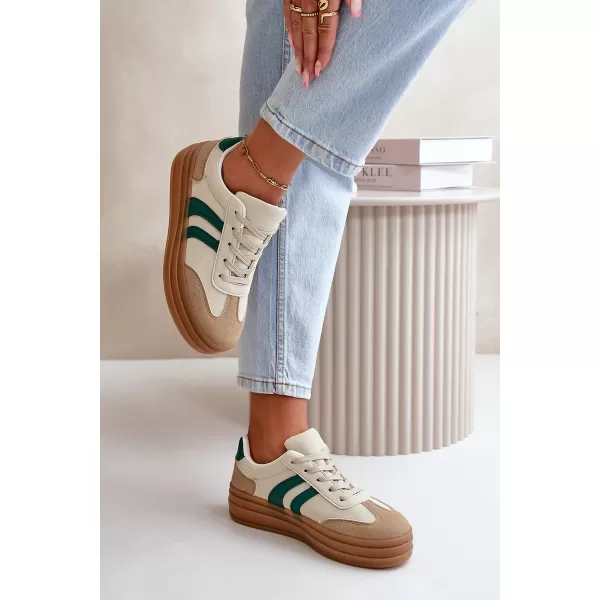  Damen-Sneaker EVENTO NESONICE BEIGE/GRÜN 