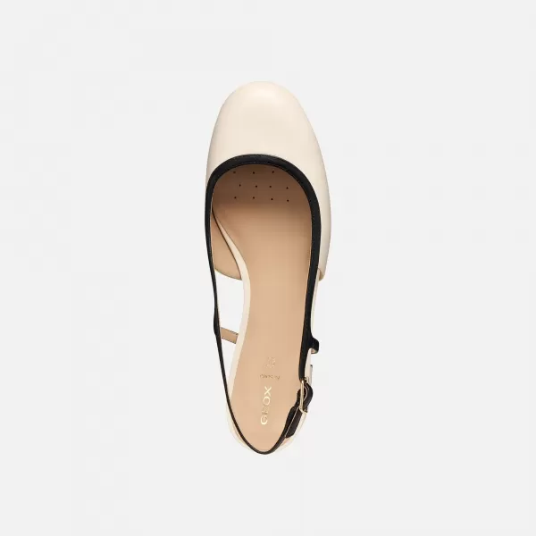  Ballerinas für Damen GEOX VIRNILISA B G012909 CREMIG 
