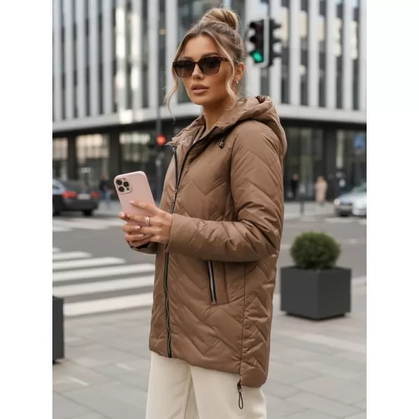  Damenjacke DSTREET TY5608 BRAUN 