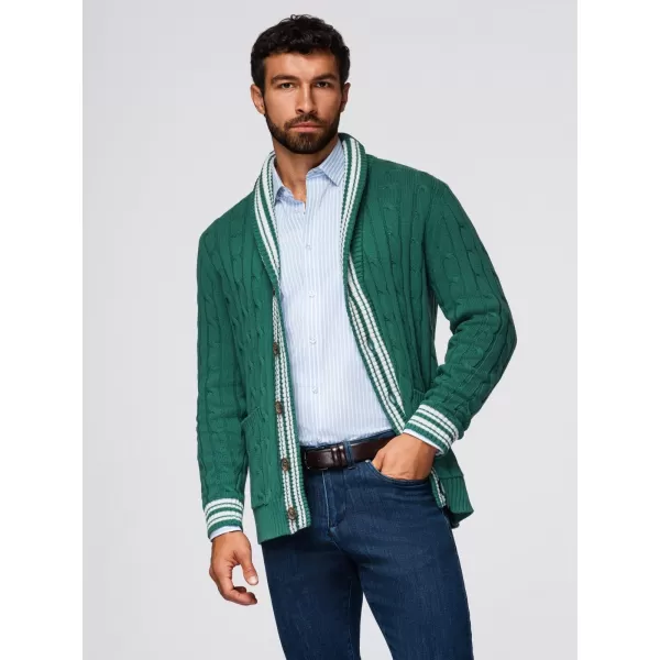  Herren-Cardigan OMBRE OM-SWCD-0152 GRÜN 