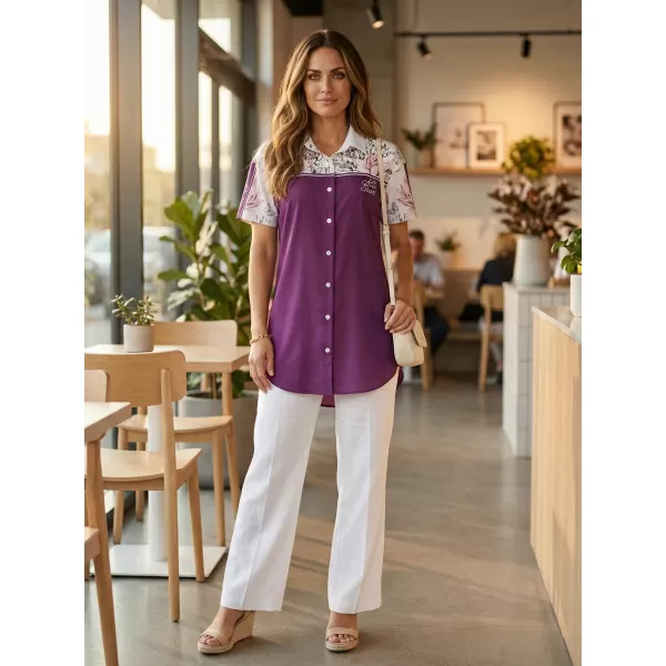  Premium-Shirt für Damen ALTISPORT VOJ/ALW008KOS01 BURGUND 