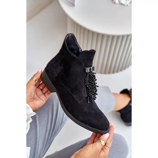  Damenschuhe S.BARSKI HY42-715 SCHWARZ 
