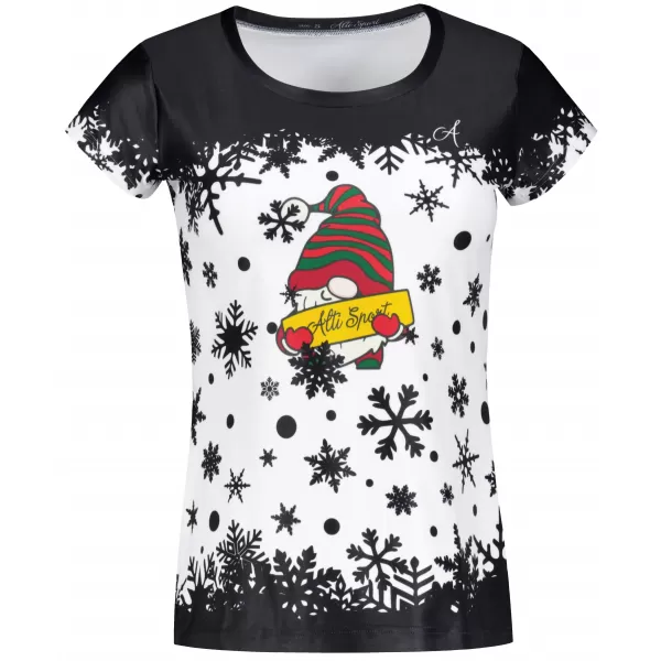  Premium-Weihnachts-T-Shirt für Damen ALTISPORT VOJ/ALWVN2TR06 ELF 