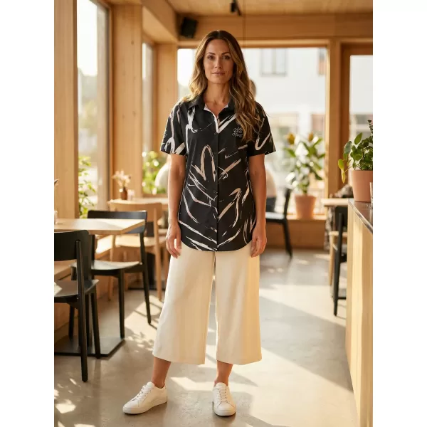  Premium-Shirt für Damen ALTISPORT VOJ/ALW049KOS01 SCHWARZ UND WEIß 
